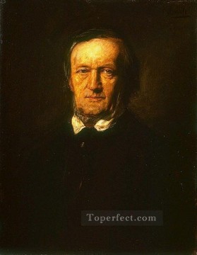 Retrato de Richard Wagner Franz von Lenbach Pinturas al óleo